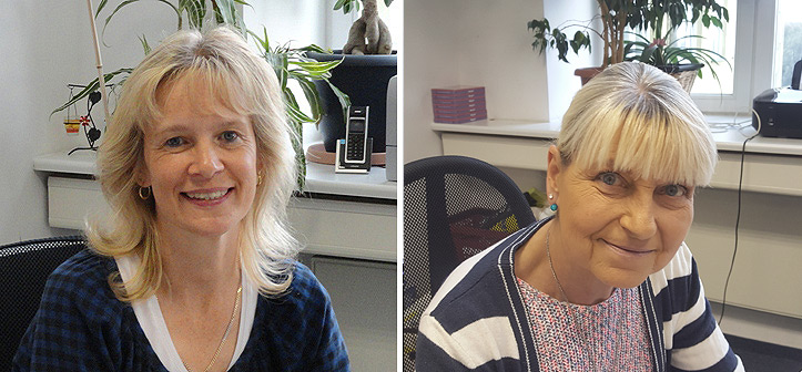Hauskrankenpflege Spandau . Pflegedienstleitung: Susanne Gerwin (li.), stellvertretende Pflegedienstleitung: Jacqueline Bartsch (re.) Hauskrankenpflege Spandau . Pflegedienstleitung: Susanne Gerwin (li.),stellvertretende Pflegedienstleitung: Jacqueline Bartsch (re.)